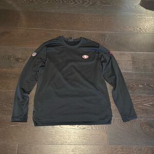 Men's Large San Francisco 49ers Nike Black Therma Sideline Coaches Long Sleeve